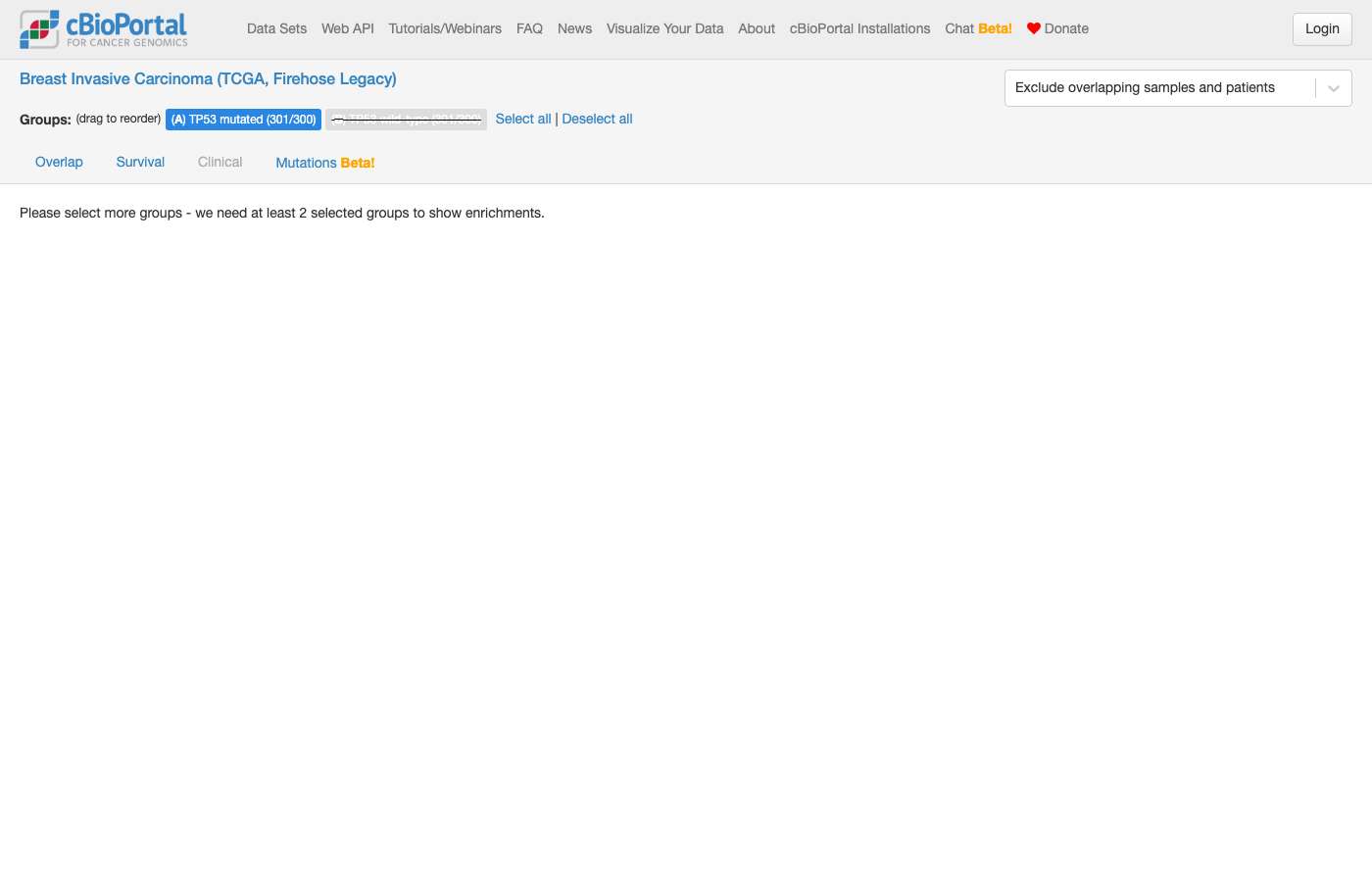 Screenshot of https://www.cbioportal.org/comparison/mrna?comparisonId=6abfec7ae497aad53593d69c